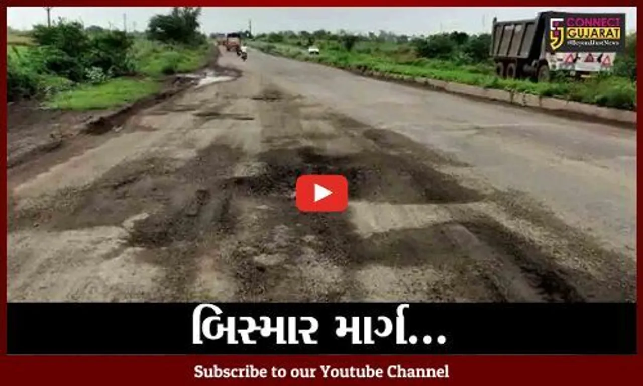 ભરૂચ: દક્ષિણ ગુજરાતથી સરદાર પ્રતિમાને જોડતો રાજ્ય ધોરીમાર્ગની હાલત બિસ્માર