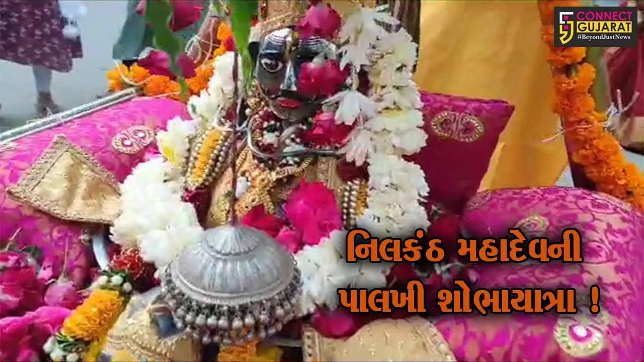 ભરૂચ: નિલકંઠ મહાદેવની પાલખી શોભાયાત્રા નિકળી,મોટી સંખ્યા લોકો જોડાયા