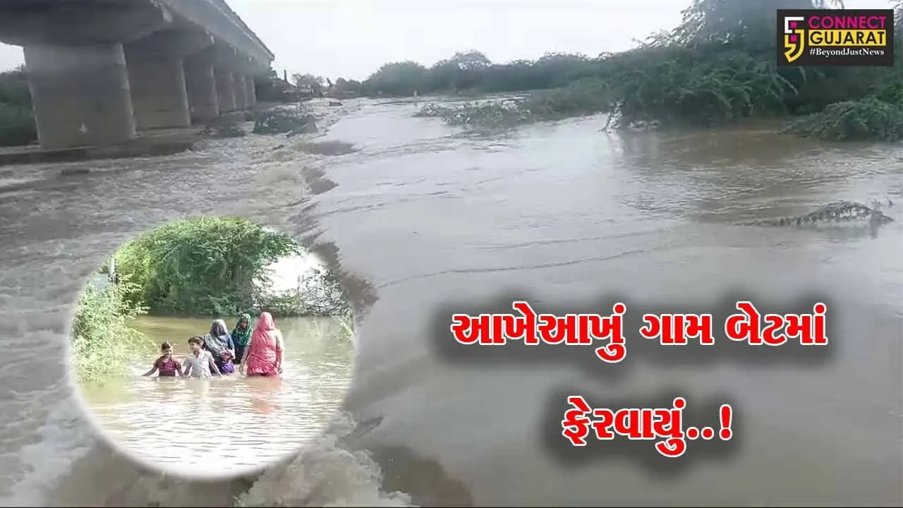 પાટણ : ભારે વરસાદના પગલે નવા અમીરપુરા બેટમાં ફેરવાયું, જીવના જોખમે લોકો બનાસ નદી પસાર કરવા મજબૂર...