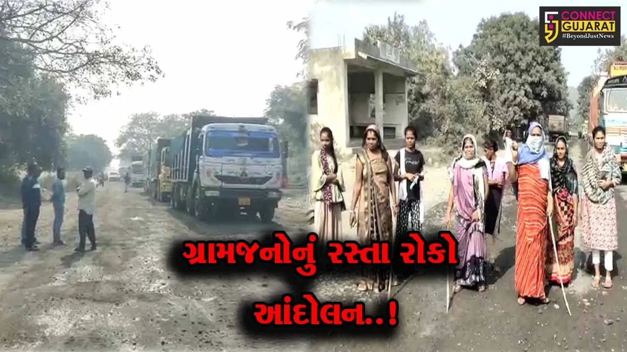 ભરૂચ : રાજપારડી-નેત્રંગ માર્ગ બન્યો અતિ’ બિસ્માર, નવા માલજીપુરાના ગ્રામજનોએ કર્યું રસ્તા રોકો આંદોલન...