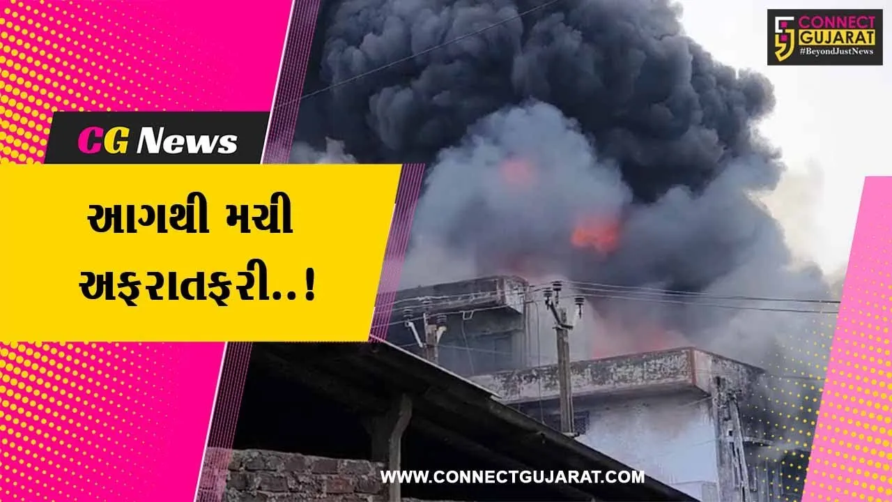 વલસાડ : વાપી GIDCની કલર કંપનીમાં ભભૂકી ભીષણ આગ, ફાયર વિભાગે જાહેર કર્યો “મેજર કોલ”