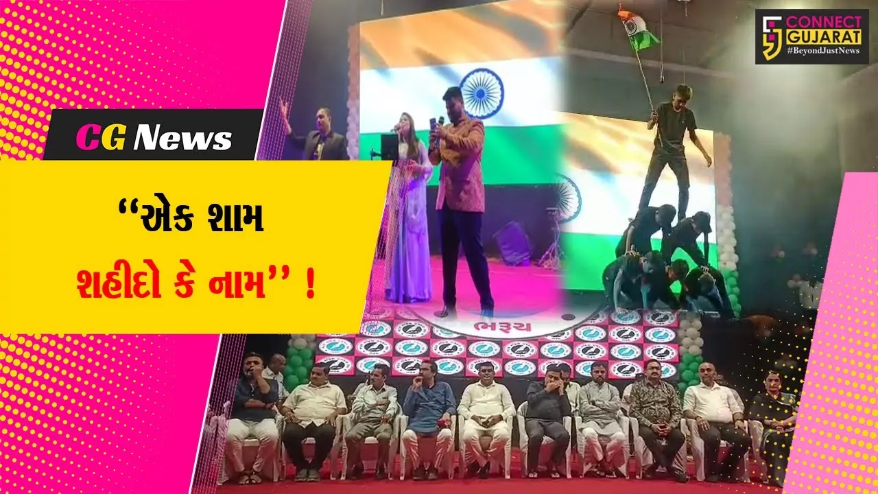 ભરૂચ: સક્રિય પત્રકાર સંઘ દ્વારા એક શામ શહીદો કે નામ કાર્યક્રમ યોજાયો ,કનેક્ટ ગુજરાત બન્યુ સહભાગી