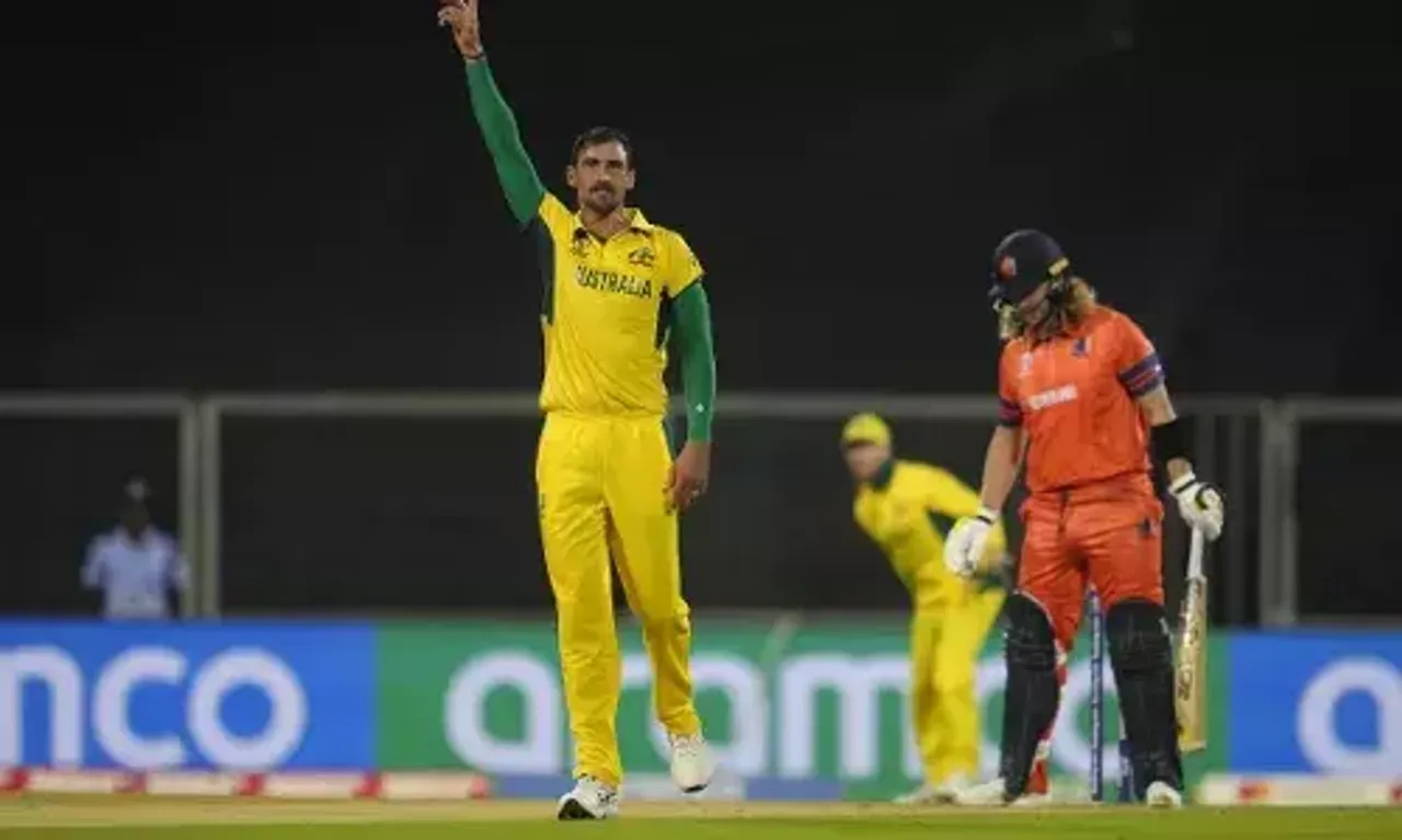 AUS vs NED: મિશેલ સ્ટાર્ક વર્લ્ડકપમાં સૌથી વધુ વિકેટ ઝડપનાર ત્રીજો બોલર બન્યો
