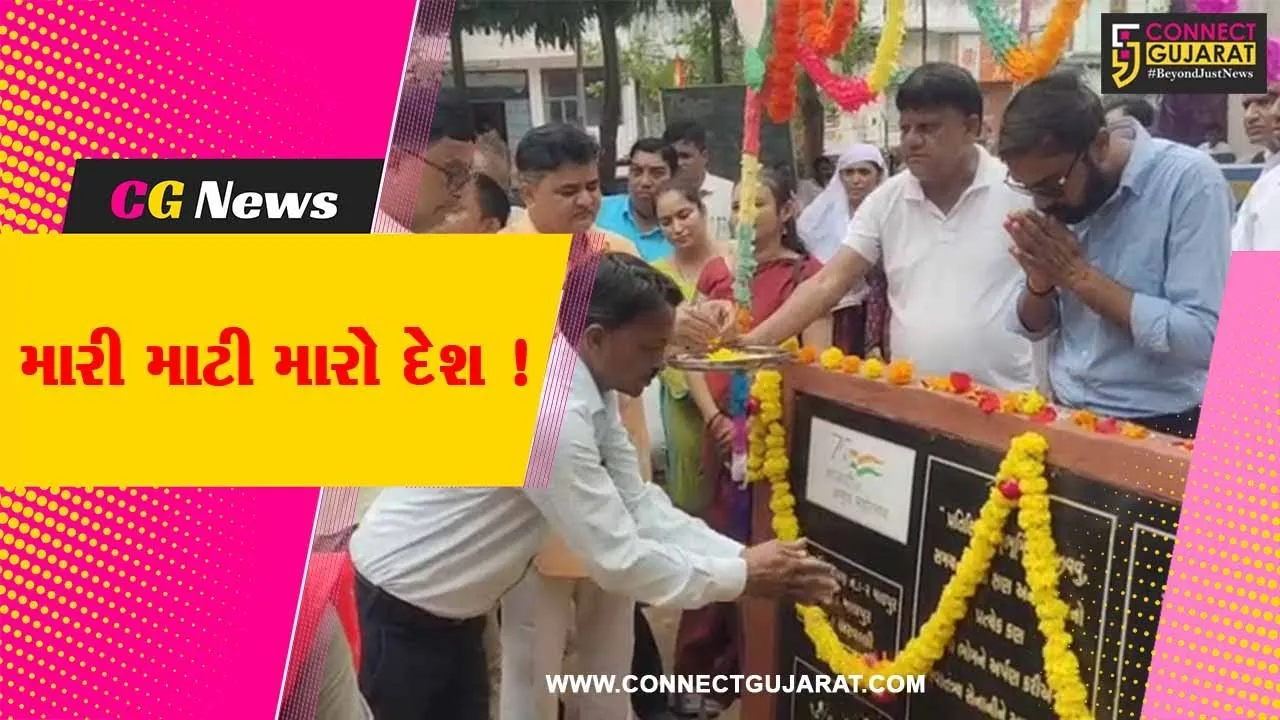 અરવલ્લી: આઝાદીના અમૃત મહોત્સવ અંતર્ગત મારી માટી મારો દેશ કાર્યક્રમનું આયોજન કરાયુ