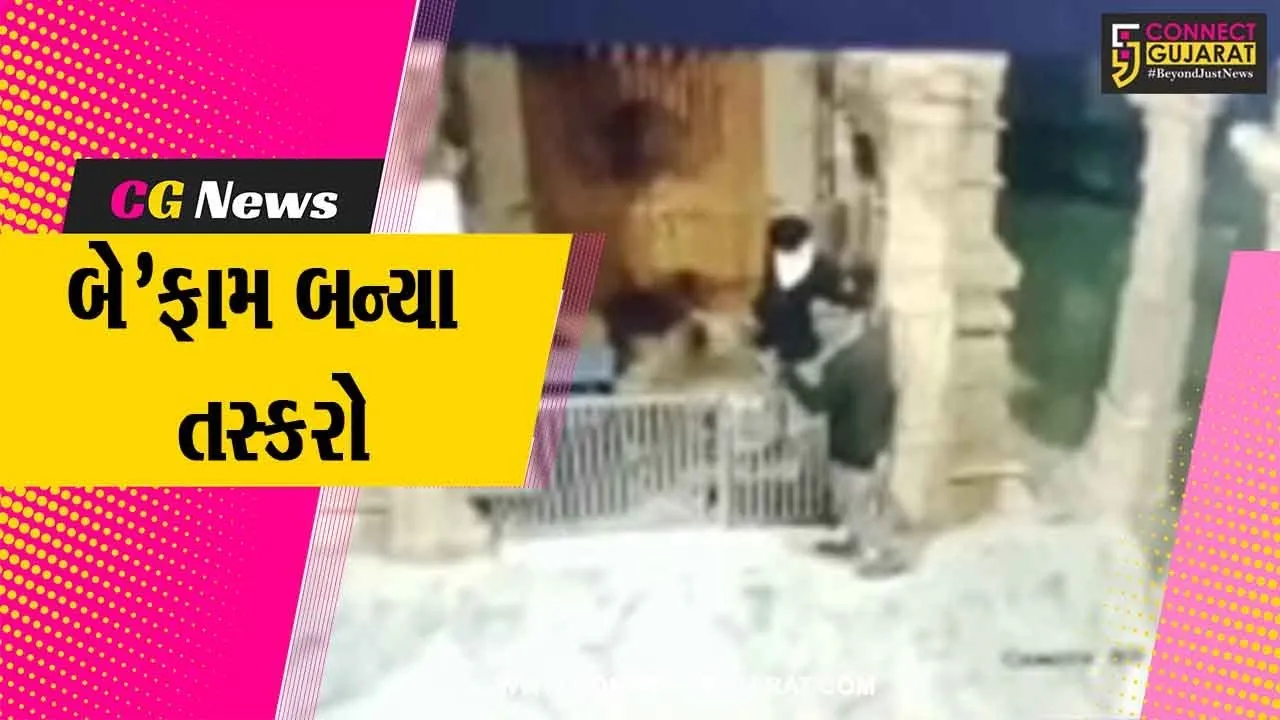 સાબરકાંઠા : તસ્કરોએ મંદિરને બનાવ્યું નિશાન, વડાલીના ભવાનગઢમાં થયેલી ચોરીની ઘટના CCTVમાં કેદ