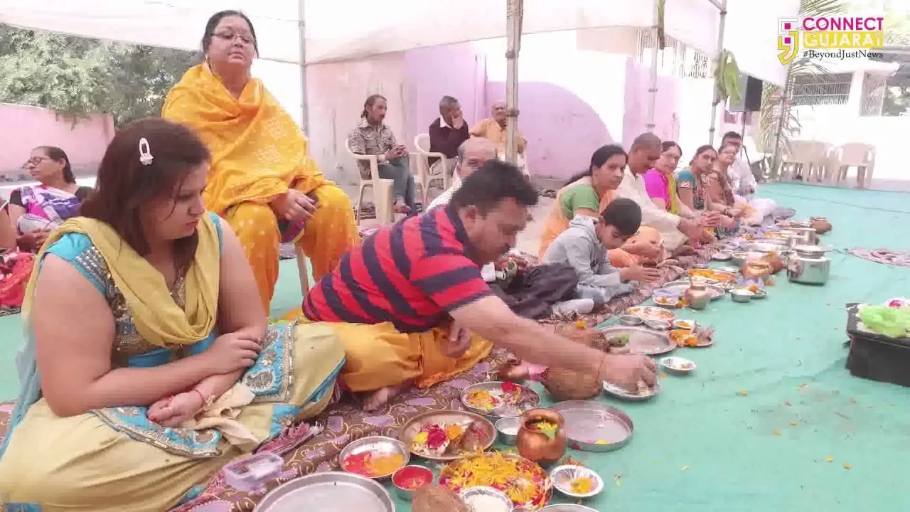 અંકલેશ્વર ના ક્ષિપ્રા ગણેશ મંદિરના ચોથા પાટોત્સવની ધર્મ ભીની ઉજવણી