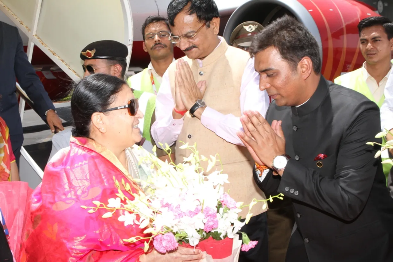નેપાળના રાષ્ટ્રપતિ  બિદ્યા દેવી સૌરાષ્ટ્રના બે દિવસના  પ્રવાસે
