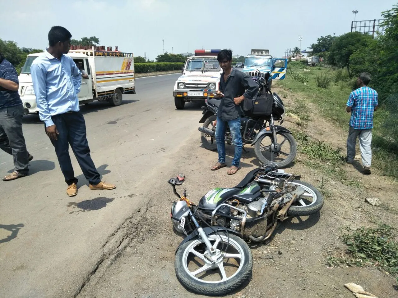 પાનોલી પાસે અજાણ્યા વાહનની ટક્કરે બાઈક સવાર સિક્યુરિટી ગાર્ડનું મોત