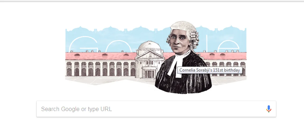 ગુગલએ ડુડલ બનાવી ભારતની પ્રથમ મહિલા વકીલ કાર્નેલિયાને આપી સલામી