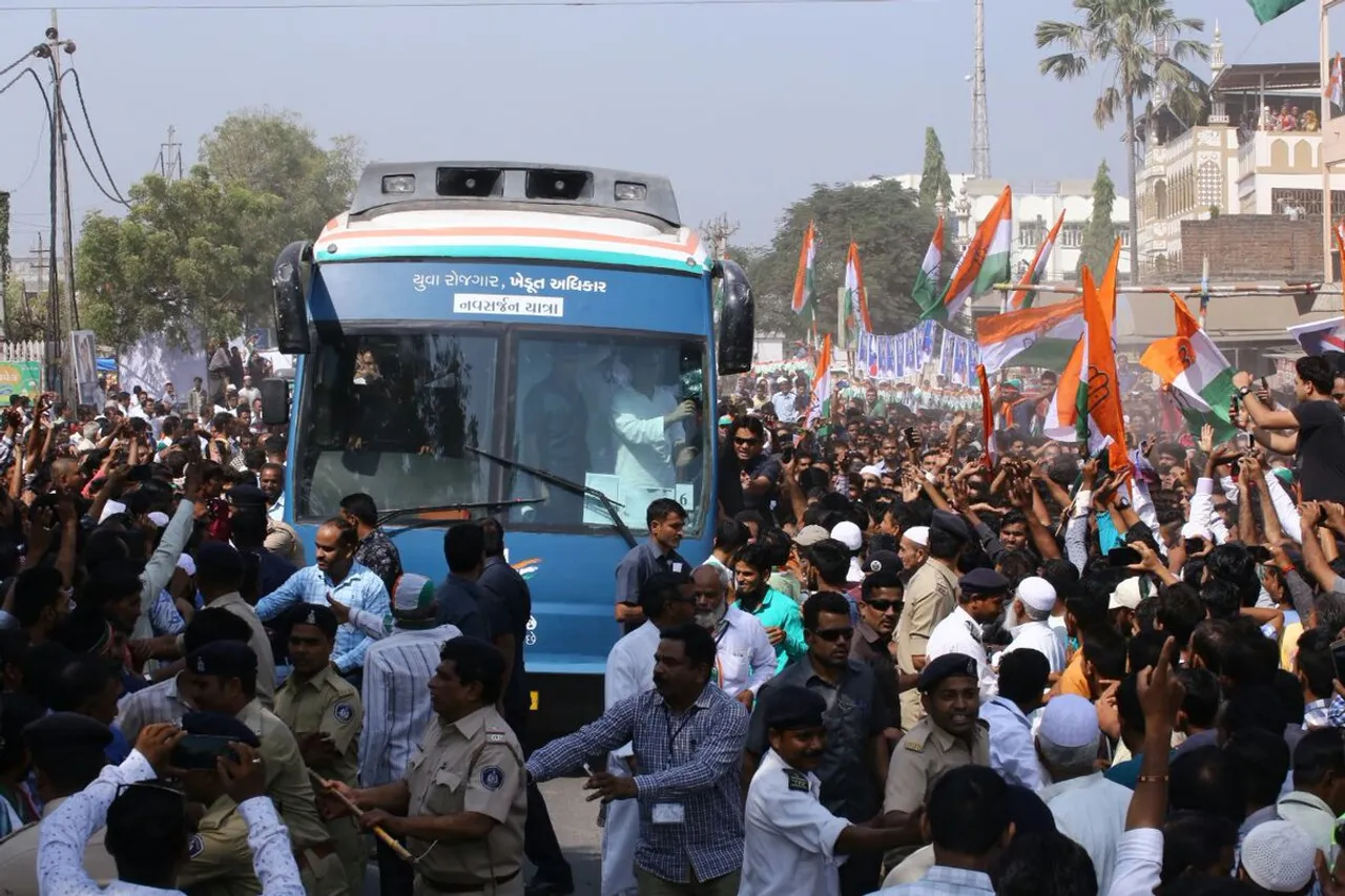 ભરૂચમાં  રાહુલ ગાંધીનાં રોડ મળ્યો અભૂતપૂર્વ પ્રતિસાદ