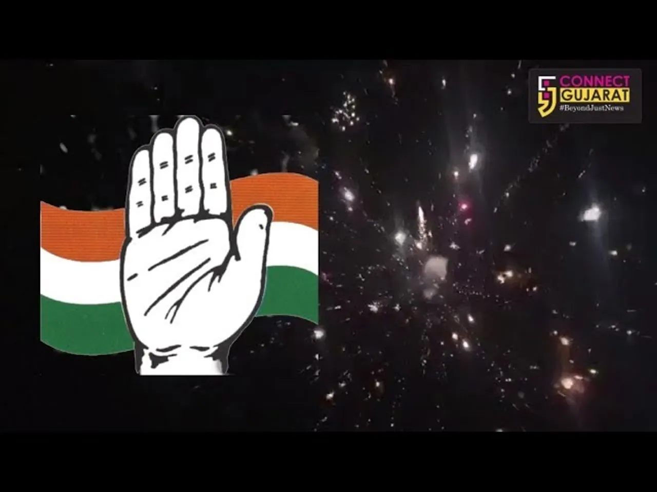 અંકલેશ્વરમાં કોંગ્રેસનાં કાર્યકર્તાઓએ ફટાકડા ફોડીને ઉમેદવાર અનિલ ભગતને આપ્યું સમર્થન