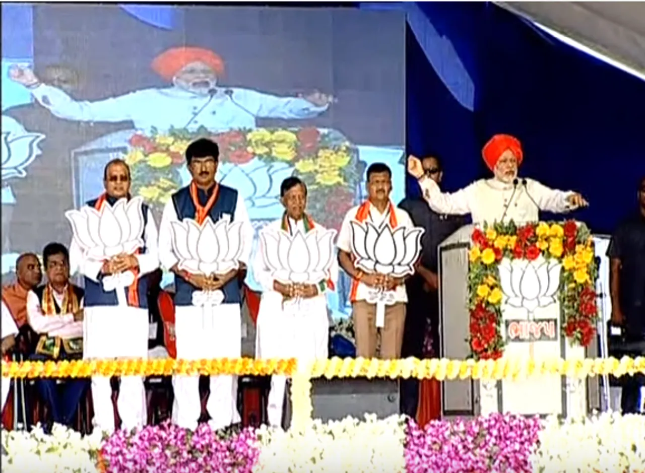 આમોદમાં પીએમ નરેન્દ્ર મોદીએ જંગી જાહેર સભાને કર્યુ સંબોધન