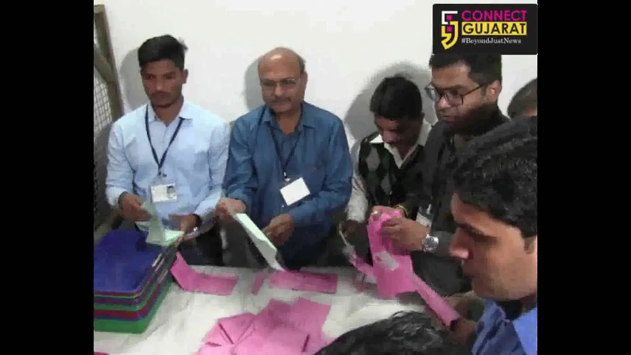 નવસારી  જિલ્લાની વિધાનસભા બેઠકોનું  મતગતરીનું  કાઉન્ટિંગ શરુ