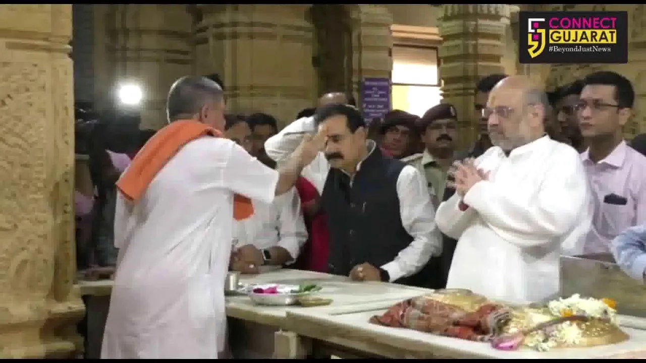 સોમનાથમાં અમિત શાહ સરદાર વલ્લભભાઈ પટેલને વંદન કરવાનું ચુક્યા
