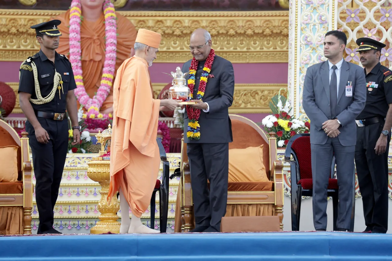 ગોંડલ ગુણાતીતાનંદની કર્મભૂમિ છે હું સ્વામીજીનો પ્રશંશક રહ્યો છું: રામનાથ કોવિંદ