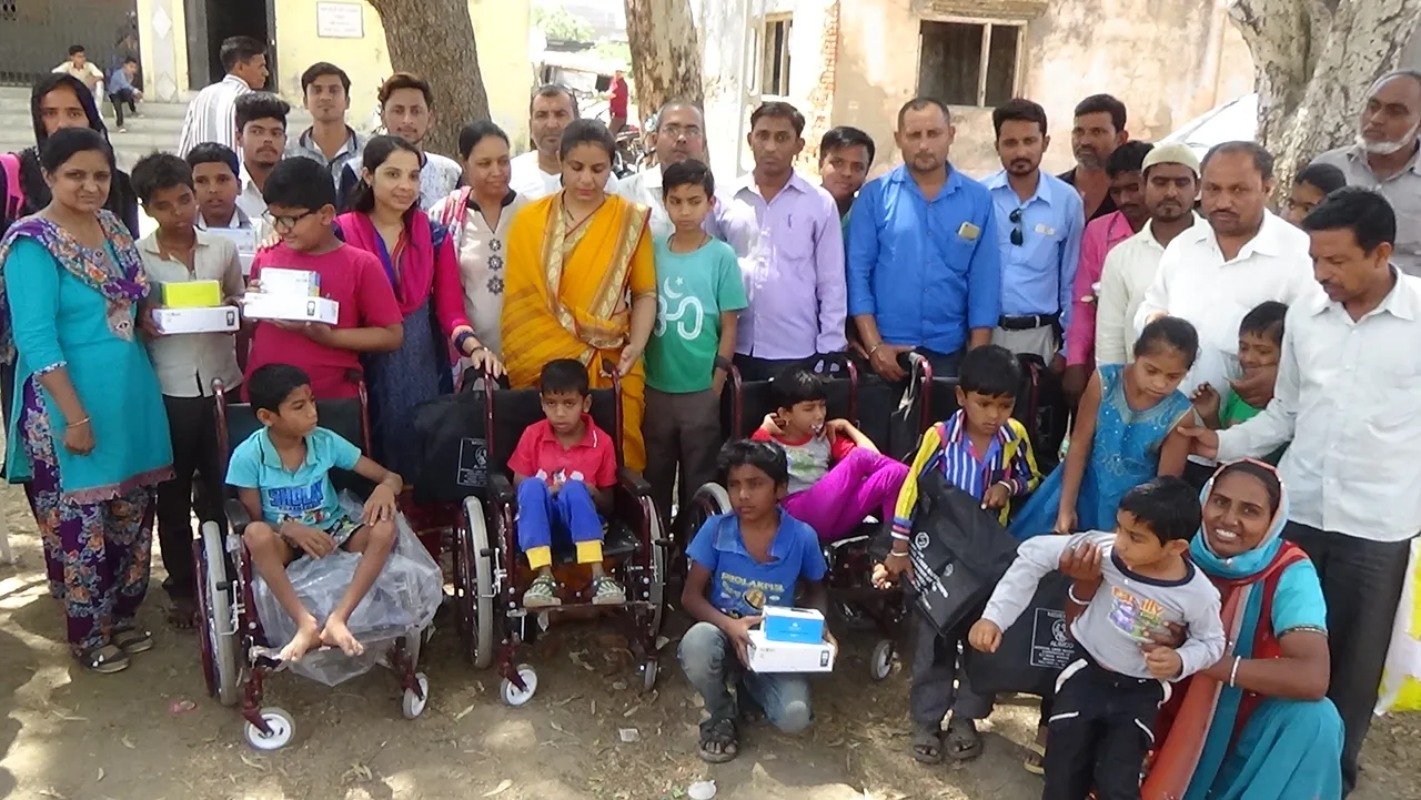 ઓ.એચ, એચ.આઇ, ટી.બી.ના દિવ્યાંગતા ધરાવતા બાળકો માટે સાધન સહાય વિતરણ કેમ્પ