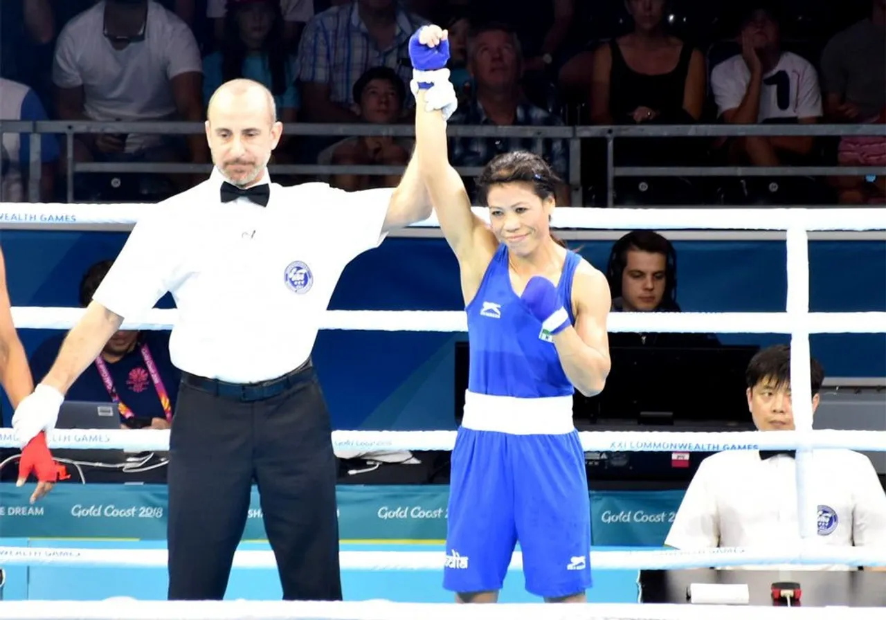 કોમનવેલ્થ ગેમ્સ 2018માં બોક્સર મેરી કોમે ભારતને વધુ એક ગોલ્ડ અપાવ્યો