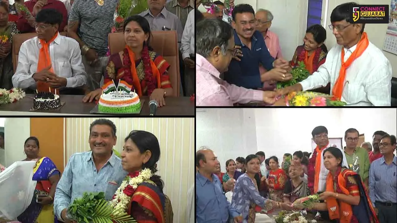 ભરૂચ પાલિકામાં નવા પ્રમુખ-ઉપપ્રમુખે ચાર્જ સંભાળ્યો, જૂના પ્રમુખને વિદાય શુધ્ધાં ન અપાયી