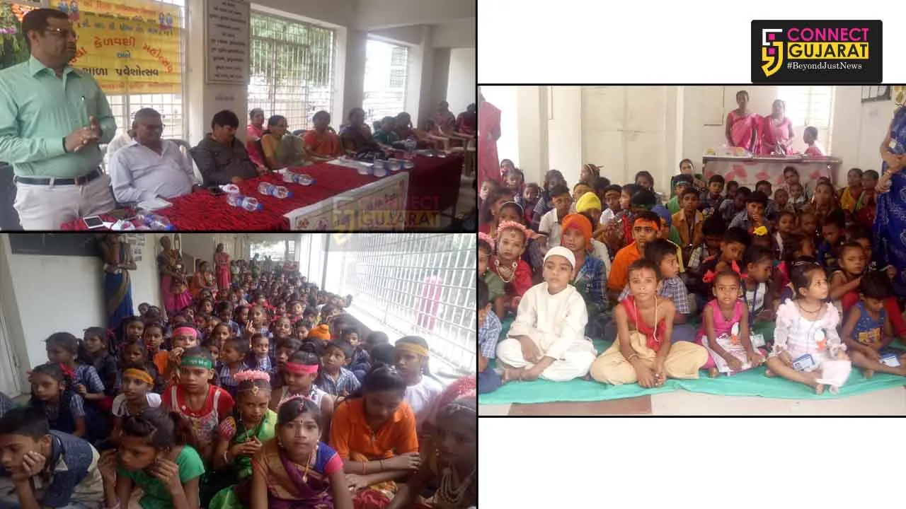 ભરૂચમાં વીજ કાપના પગલે શાળા પ્રવેશોત્સવમાં બફાયા ભૂલકા!!!