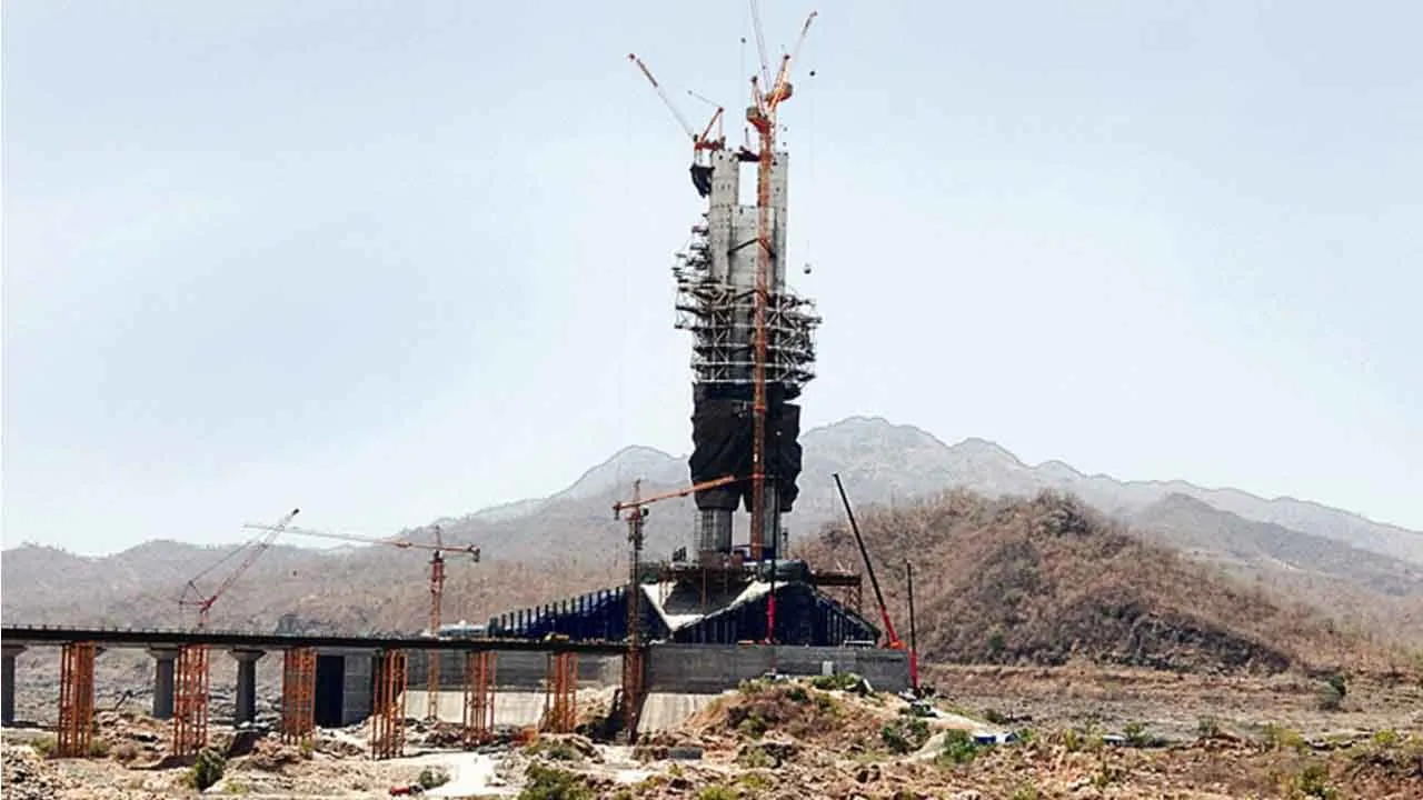 સ્ટેચ્યુ ઓફ યુનિટીનુ ૮૫% કામ પુરૂ