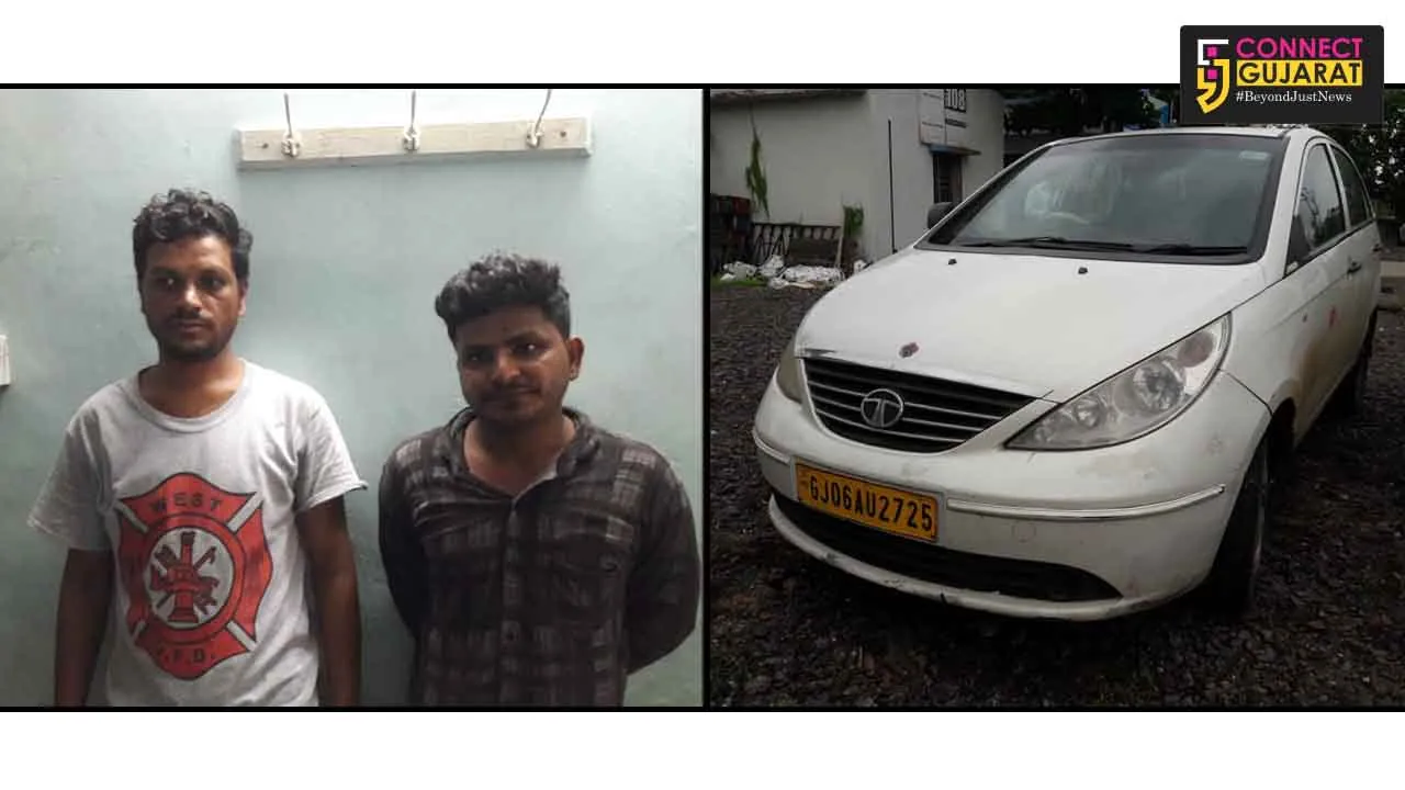 અંકલેશ્વરઃ વિદેશી દારૂના જથ્થા સાથે બે ઝડપાયા. એક ફરાર