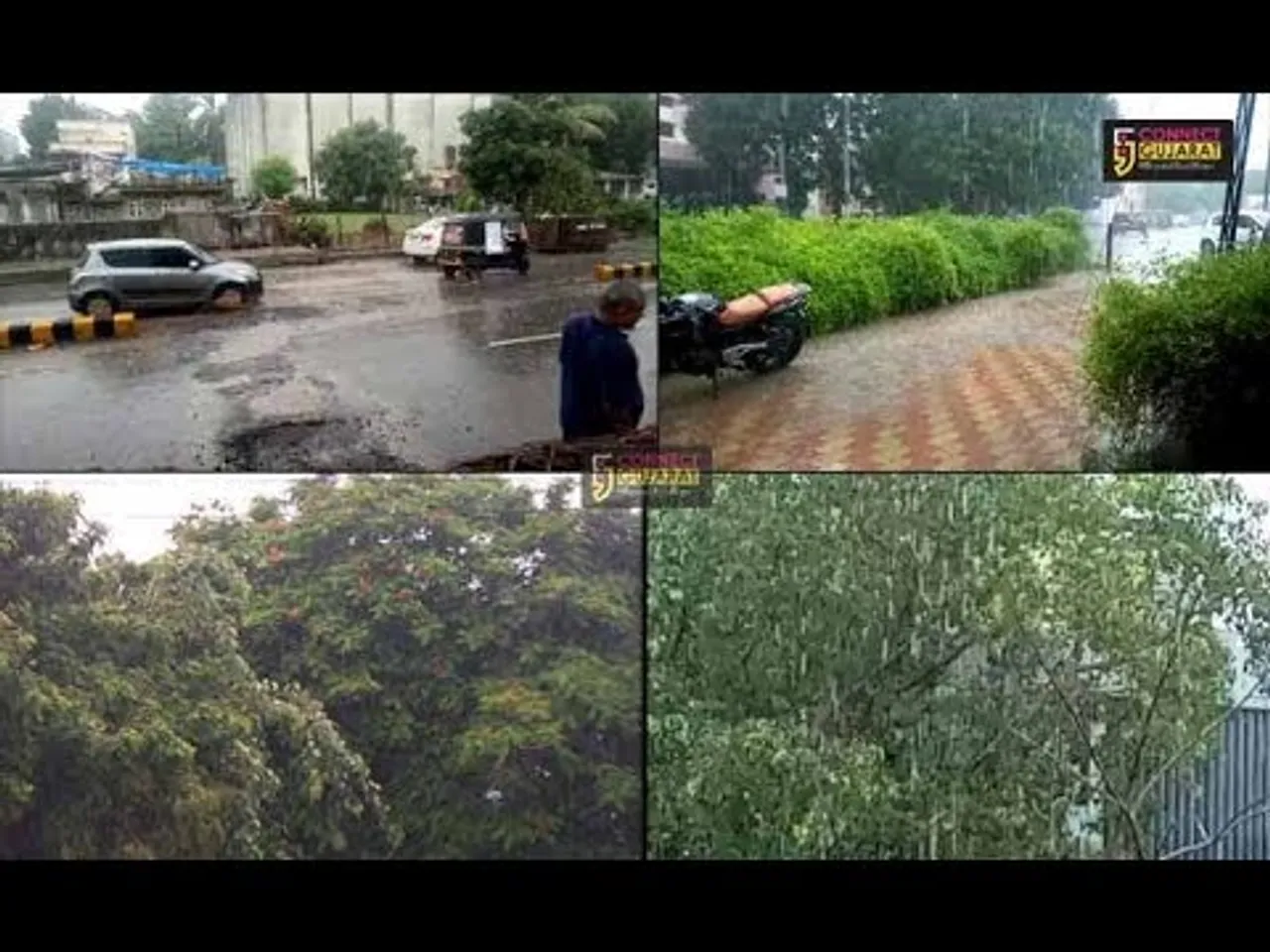 ભરૂચ - અંકલેશ્વરમાં મેઘરાજાની બેટિંગ, માર્ગો ઉપર પાણી ફરી વળ્યા