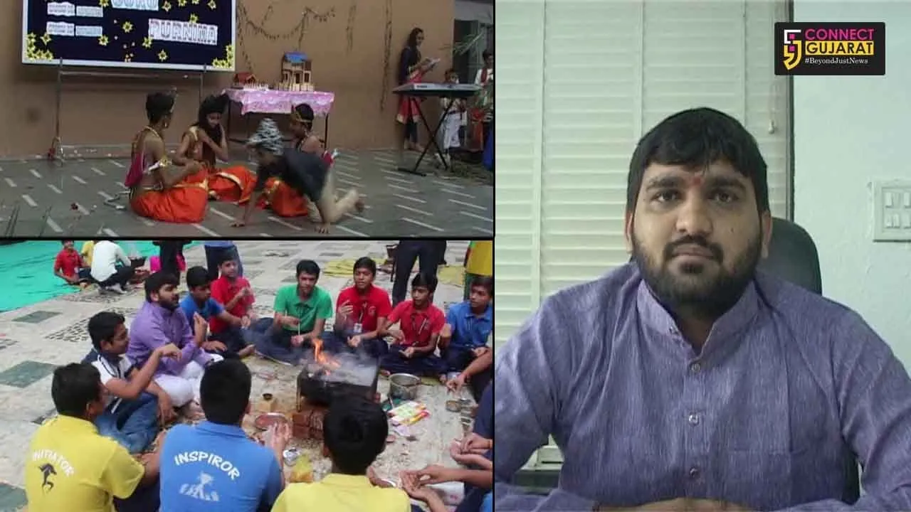 અંકલેશ્વરઃ પી.પી.સવાણી સ્કૂલમાં ગુરૂપૂર્ણિમાની ઉજવણી