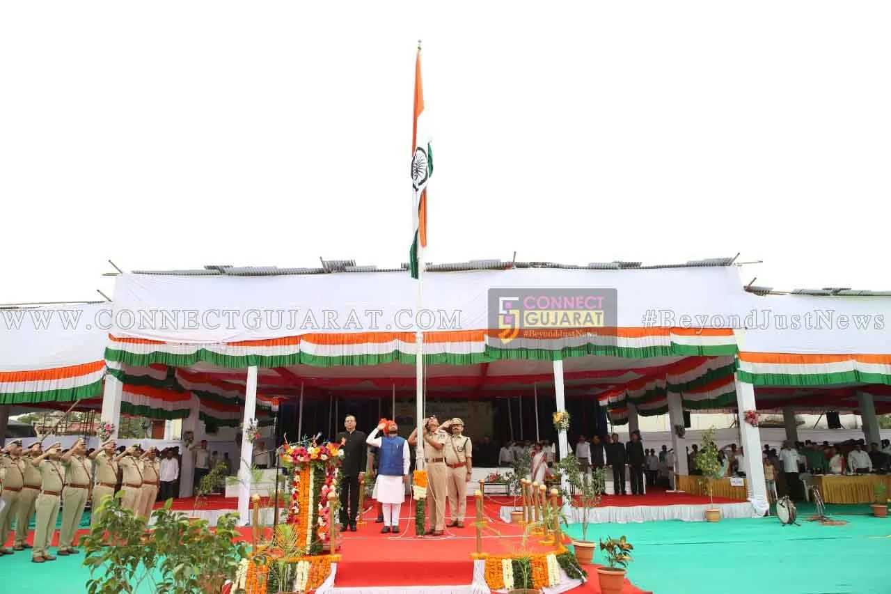 ભરૂચ જિલ્લા કક્ષાના 72માં સ્વાતંત્ર પર્વની હાંસોટ ખાતે થઈ ઉજવણી