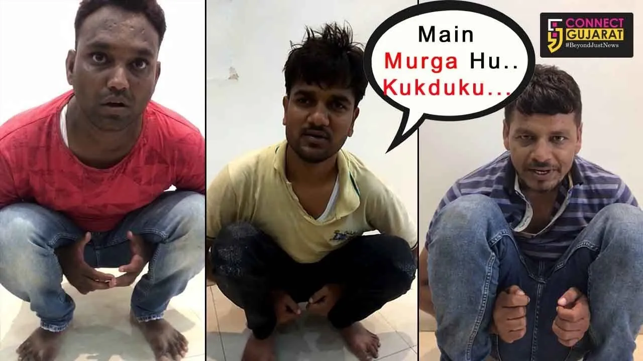 'મેં અજ્જુ કાણિયા, મુરઘા બન ગયા', 'ડૉન' માનતા શખ્સોની પોલીસે કરી આવી હાલત