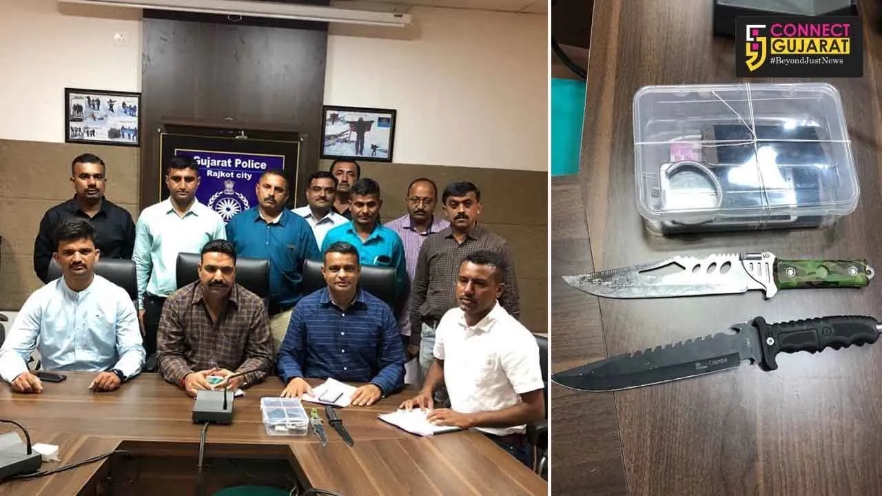 રાજકોટઃ છરીની અણીએ લૂંટ ચલાવતી ત્રિપૂટીને ક્રાઈમ બ્રાંચે ઝડપી પાડી