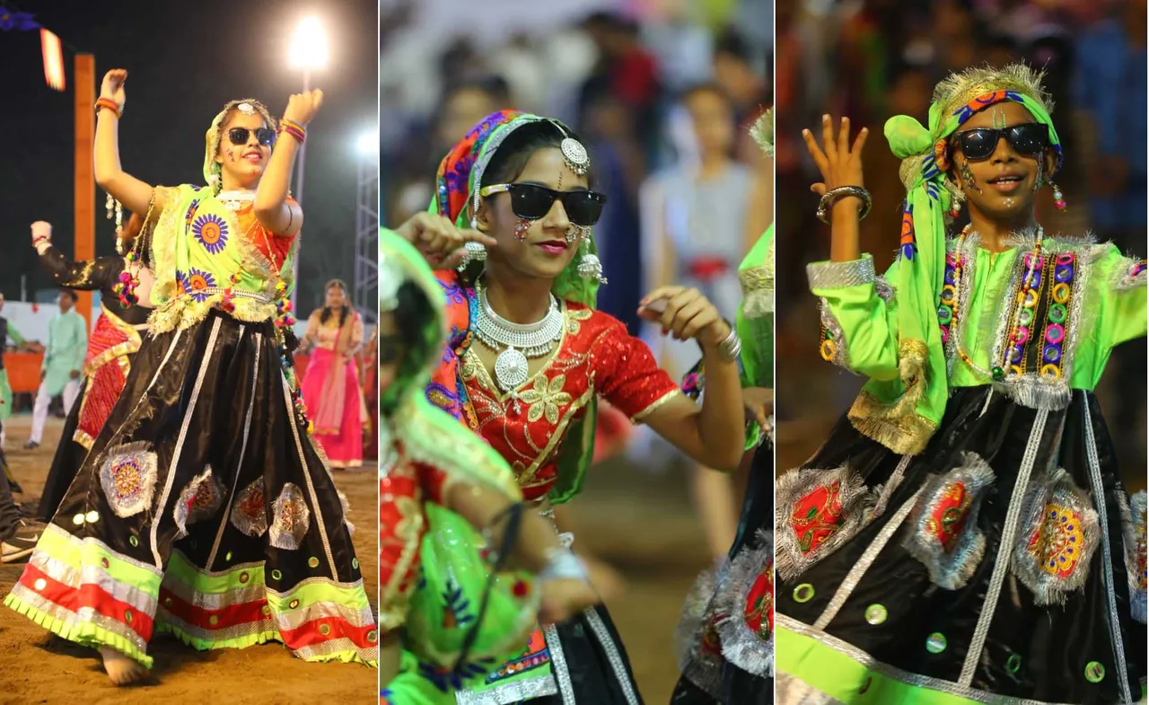 કાલા ચશ્મા'ની થીમ સાથે ખેલૈયાઓ ઉતર્યા મેદાને, ને પછી થઈ જમાવટ