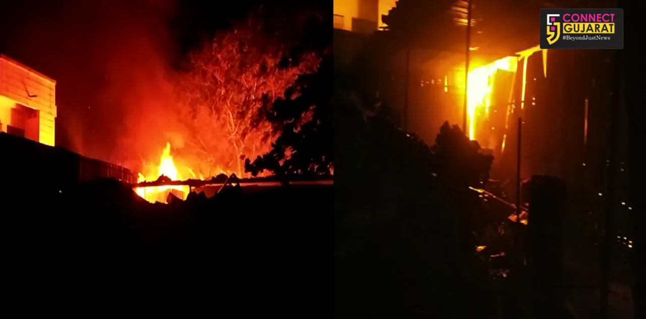સુરત : પાંડેસરા વિસ્તારમાં આવેલ ભંગારના ગોડાઉનમાં લાગી આગ 
