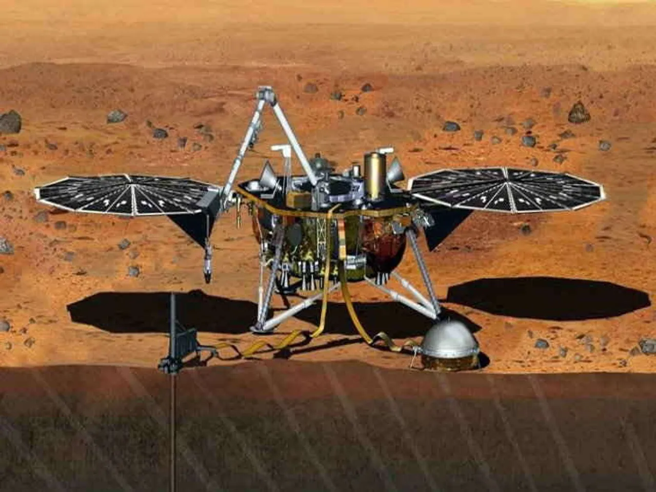 નાસાની વધુ એક સફળતા, મંગળ ઉપર સ્પેસક્રાફ્ટ ઈનસાઈટનું સફળ ઉતરણ