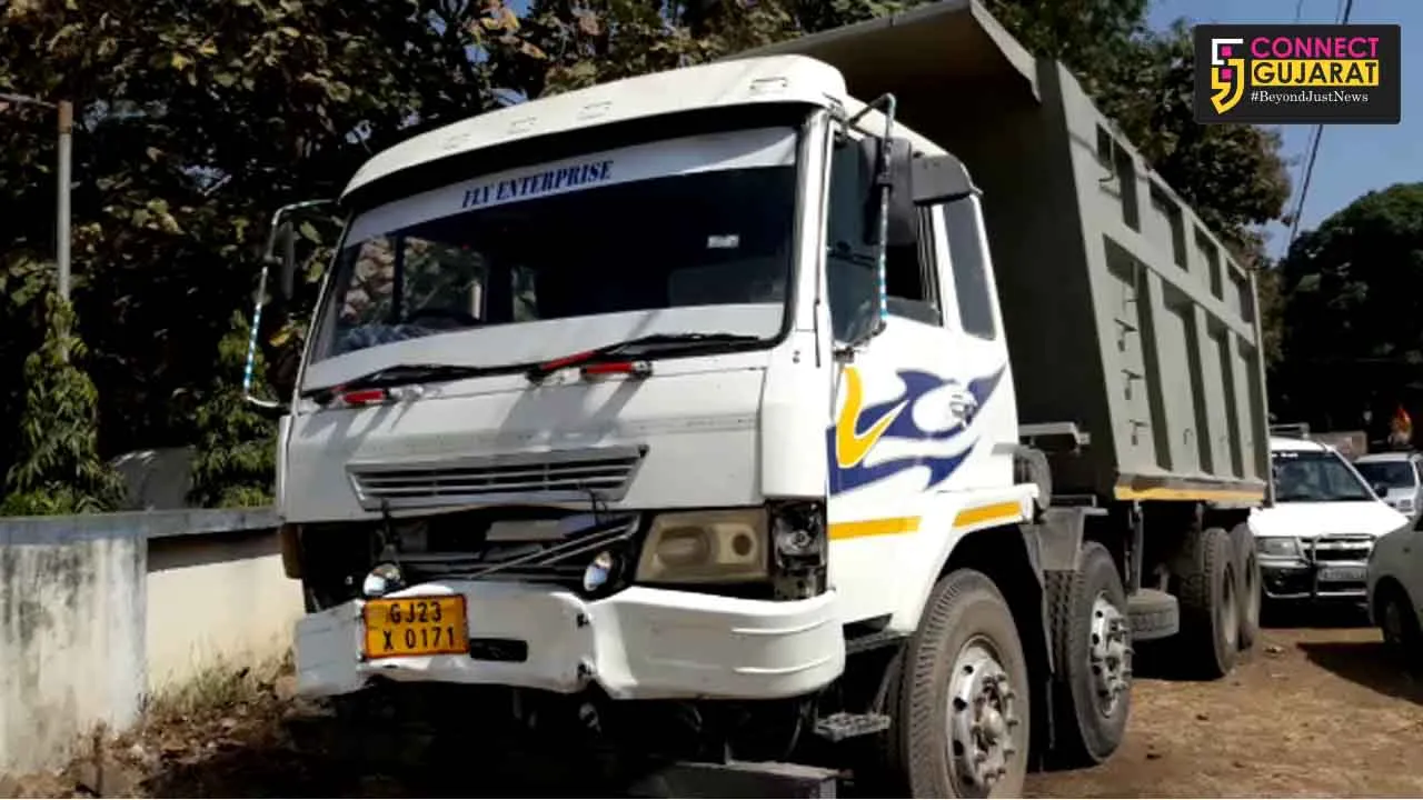 વાલિયાઃ વાડીરોડ પર ડમ્પર ચાલકે મુંગાપશુઓને અડફેટે લીધા, બે ગાયોનાં થયાં મોત