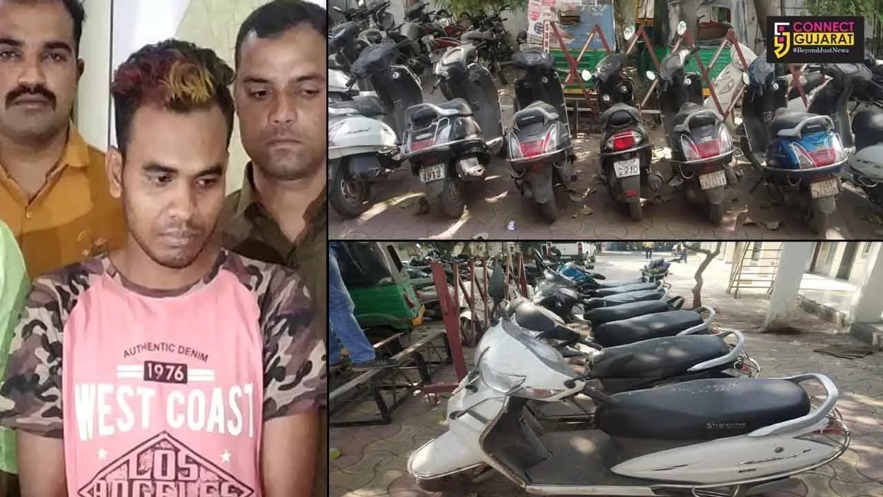 સુરત : મોજશોખ માટે ૯ જેટલા મોપેડની ચોરી કરનાર ૧૯ વર્ષીય યુવાન ઝડપાયો