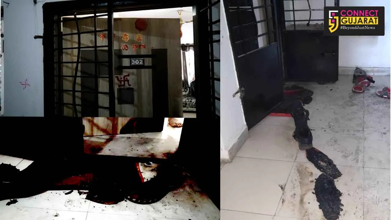 અંકલેશ્વર : મંગલમ રેસિડેન્સીમાં તોફાની તત્વોએ એક મકાનને ટાર્ગેટ બનાવી મચાવ્યો આતંક