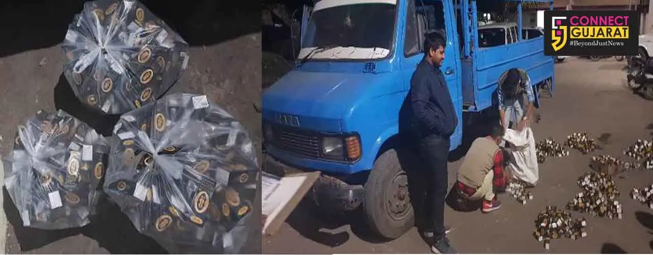 અંકલેશ્વર શહેર પોલીસના હાથે લાગ્યો અનોખી રીતે લઇ જવાતો વિદેશી દારૂનો જથ્થો.