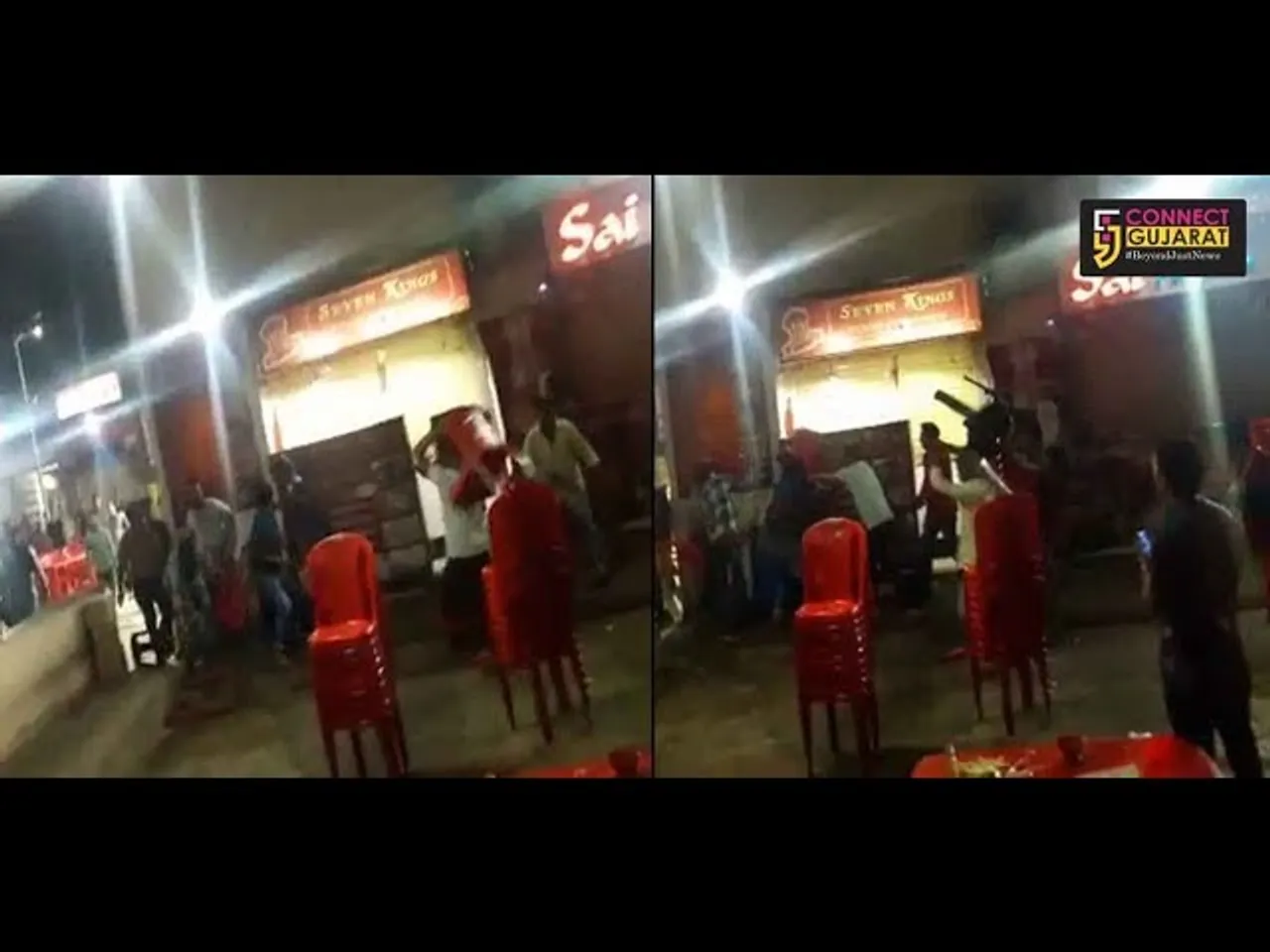 સુરત : પીપલોદ વિસ્તારમાં નાઈટ બજારમાં થઇ મારામારી