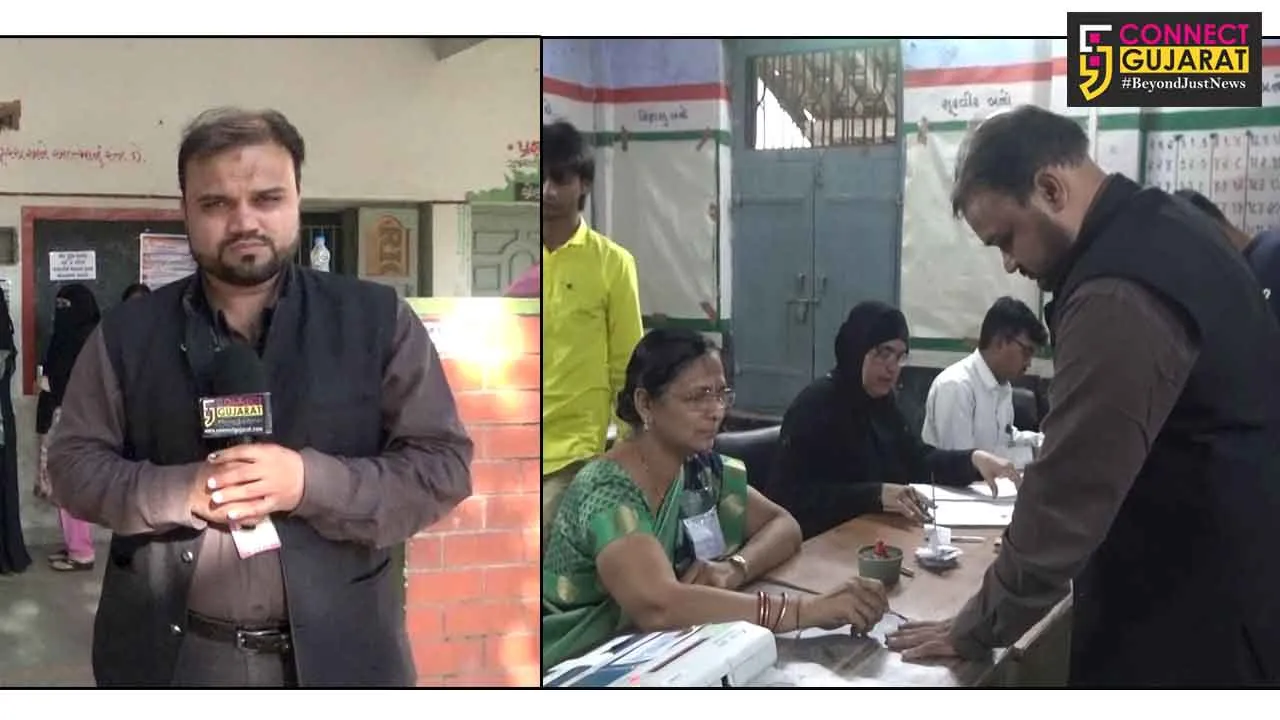 ભરૂચ ખાતે મુસ્લિમ વિસ્તાર માં સવારથી ભારે મતદાન: લાંબી કતારો લાગી