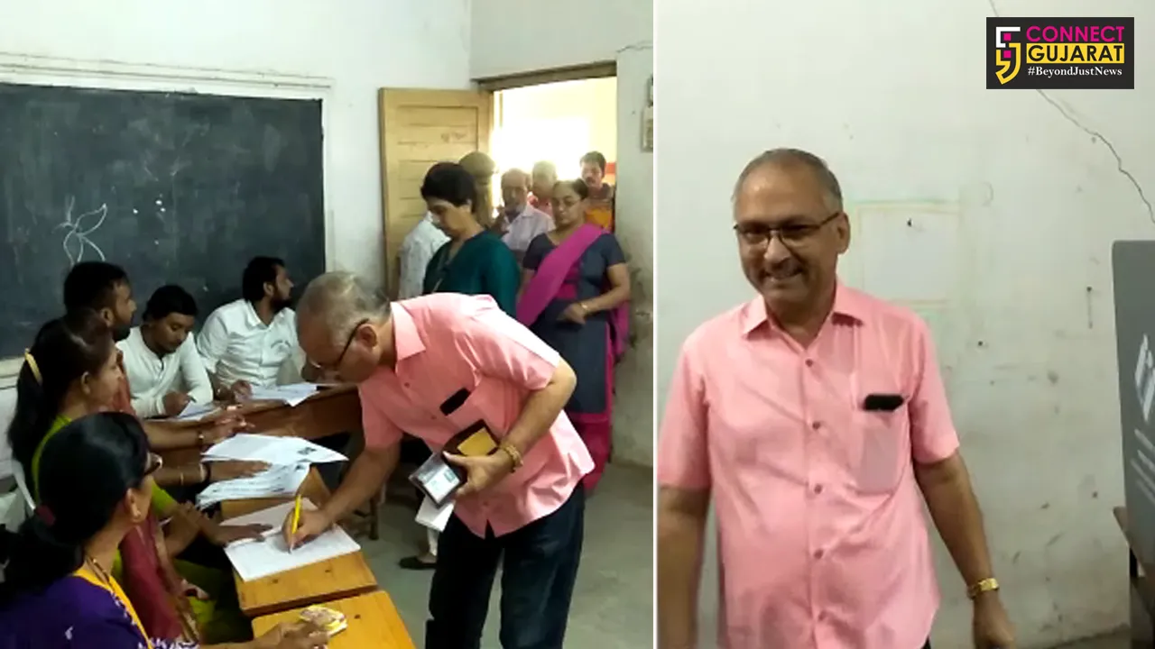 ચેનલ નર્મદાના ડિરેક્ટર અને વરિષ્ઠ પત્રકાર નરેશ ઠક્કરે ભરૂચ ખાતે મતદાન કર્યું