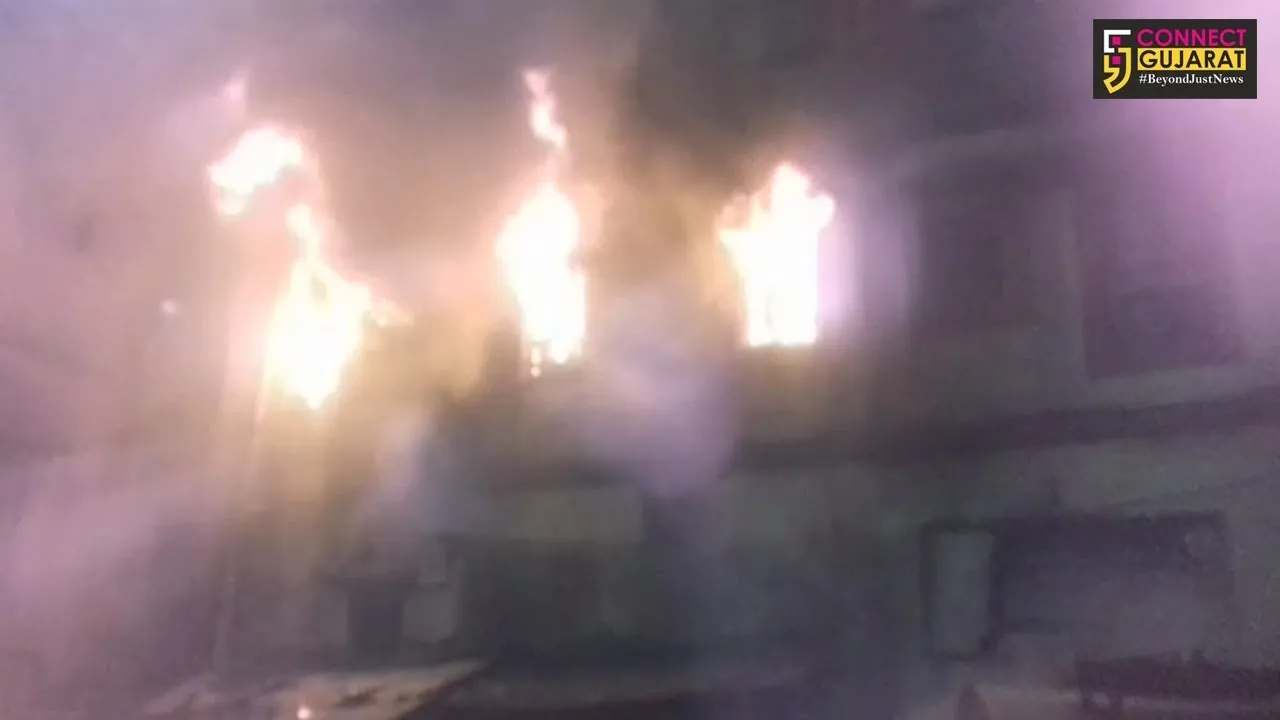જુનાગઢ: દાણાપીઠમાં ગીરીરાજ અગરબત્તીની દુકાનમાં વિકરાળ આગ