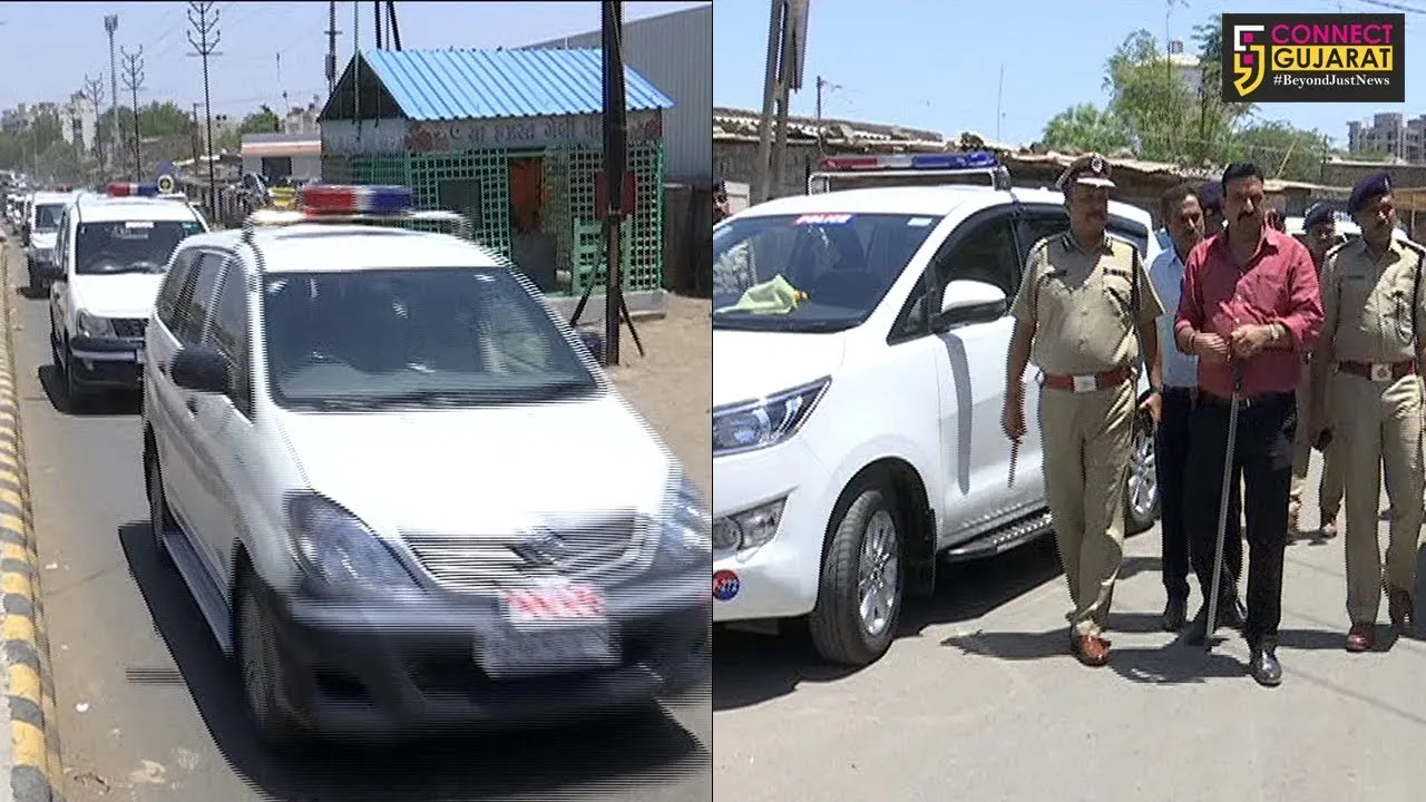 રાજકોટ પોલીસ કમિશ્નર સહિતના ઉચ્ચ અધિકારીઓએ સંવેદનશીલ વિસ્તારોમાં હાથ ધર્યું ફૂટ પેટ્રોલિંગ