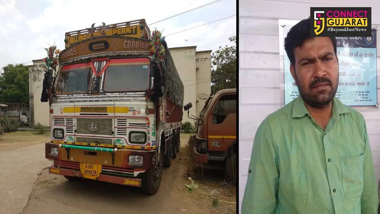 અંકલેશ્વર: એરોમા હોટલના કમ્પાઉન્ડમાં કાચનો સામાન ભરેલ ટ્રકની ચોરી કરનાર આરોપીની થઈ અટકાયત