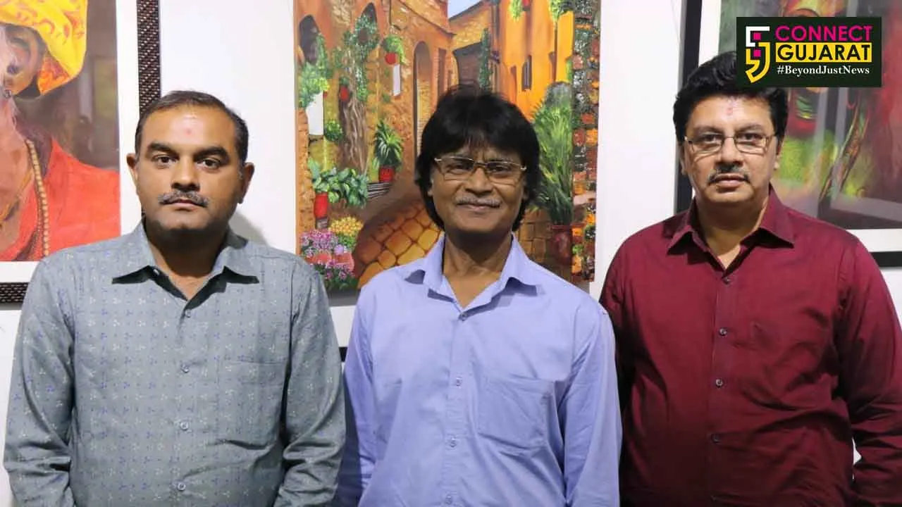 અંકલેશ્વરના બે ચિત્ર શિક્ષકોએ કેનવાસ ચિત્ર કૃતિઓ કરી પ્રદર્શિત