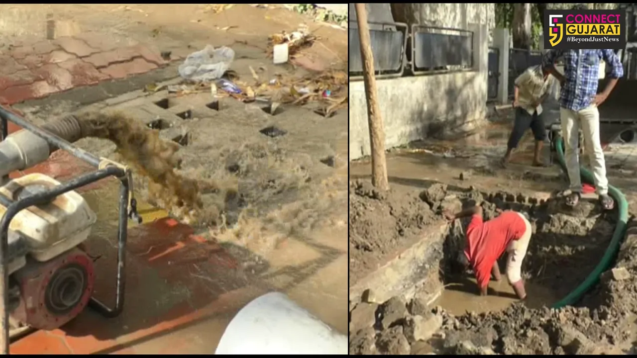 અંકલેશ્વર GIDC વિસ્તારમાં પાણીની લાઇનમાં થયું ભંગાણ