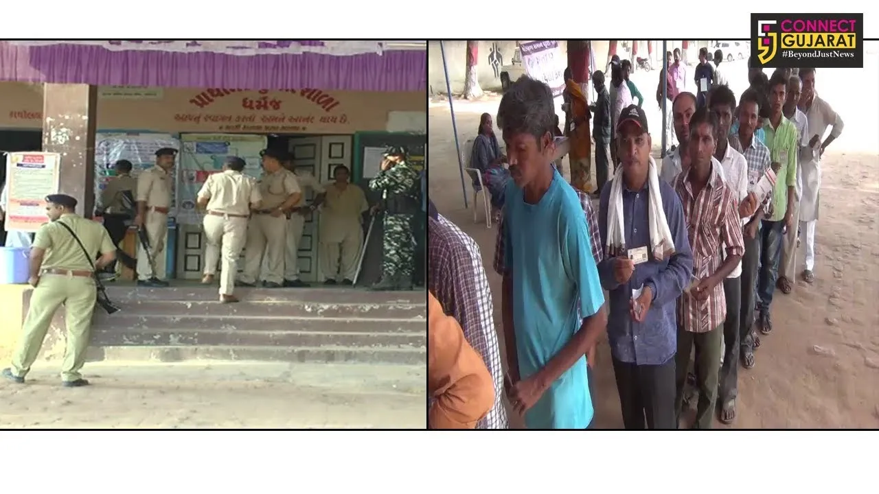 લોકસભાની ચૂંટણી : આણંદ ધર્મજ બૂથ-8 પર પુન:મતદાન કરાયું