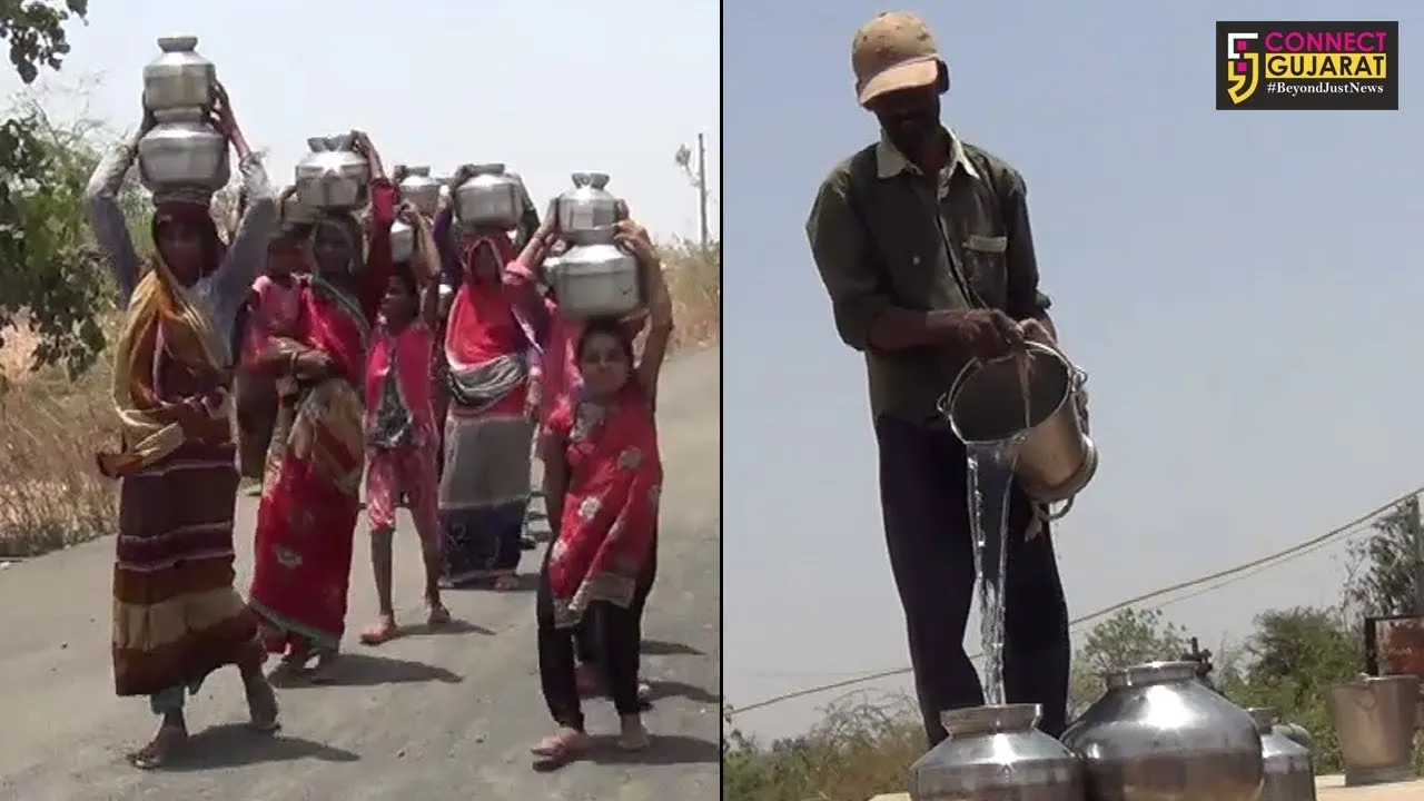 અરવલ્લીનાં મેઘરજના ઢૂંઢેર ગામે પાણીની પારાયણ : બે કિ.મી સુધી રઝળપાટ કરતી મહિલાઓ અને બાળકો