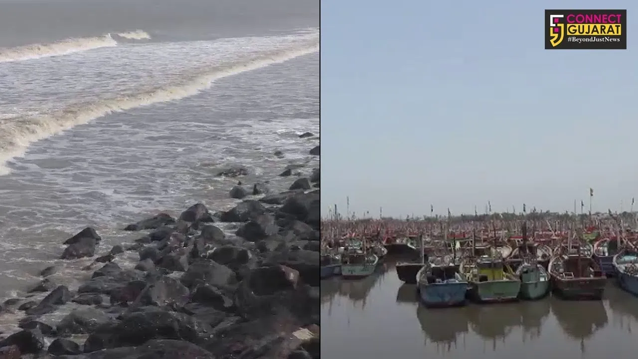 સૌરાષ્ટ્રના દરિયાઈ વિસ્તાર પર વાયુ વાવાઝોડાનો ખતરો, તમામ બંદરે લગાવાયું ૧ નંબરનું સિગ્નલ