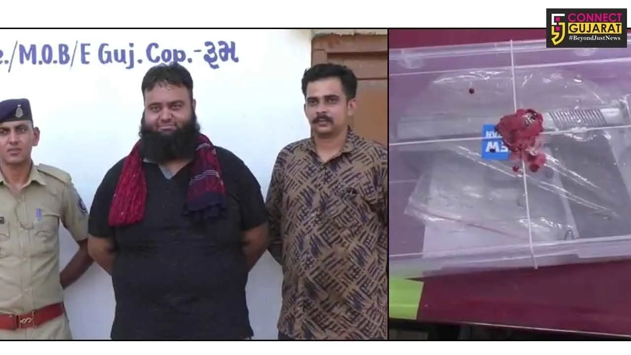 ભુજ: જમાતખાના પાસે થયેલા ગોળીબાર મામલે ફાયરિંગ કરનાર ૧ શખ્સ તંમચા સાથે ઝડપાયો