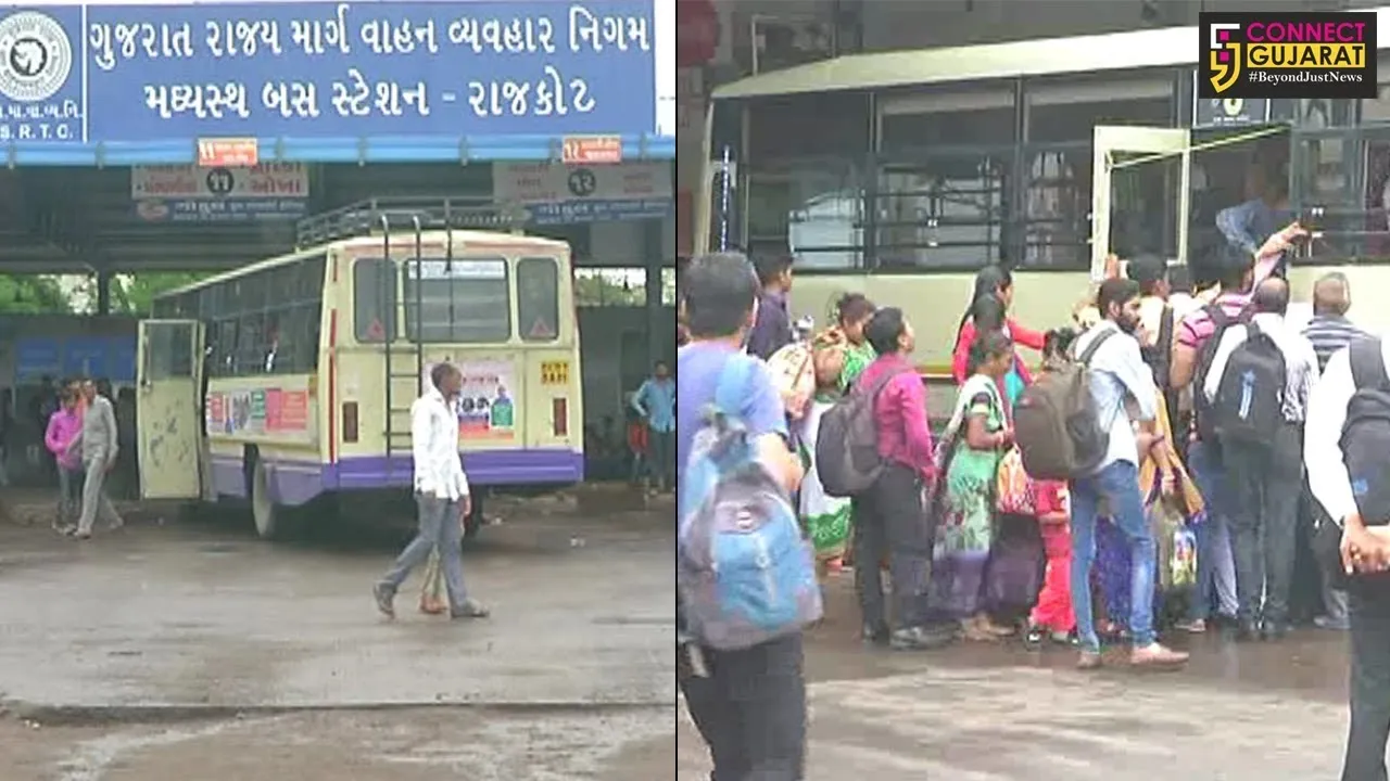 રાજકોટથી દરિયાઈ પટ્ટી તરફ જતી બસ સેવા બે દિવસ બાદ ફરી શરુ, એસટી ડેપોને પ્રતિદિન થયુ 8 લાખનુ નુકશાન